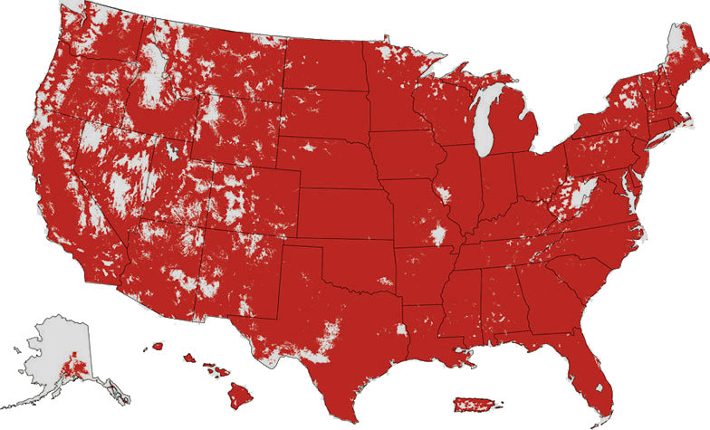 United States Coverage Map