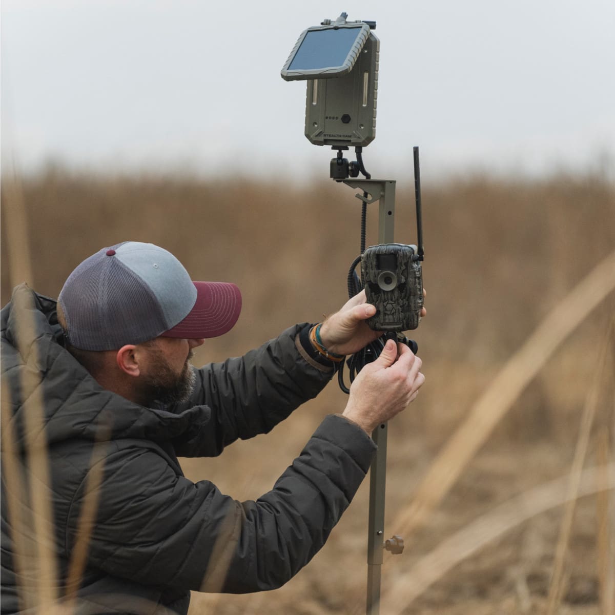 Stealth Cam Fusion MAX Cellular Trail Camera - 36MP, AT&T/Verizon, 16 AA Battery Tray, On-Demand Live View